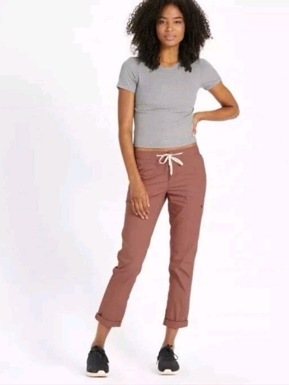 Vuori Ripstop Pant Womens Size Large VW401 Organic Cotton Hiking Climbing